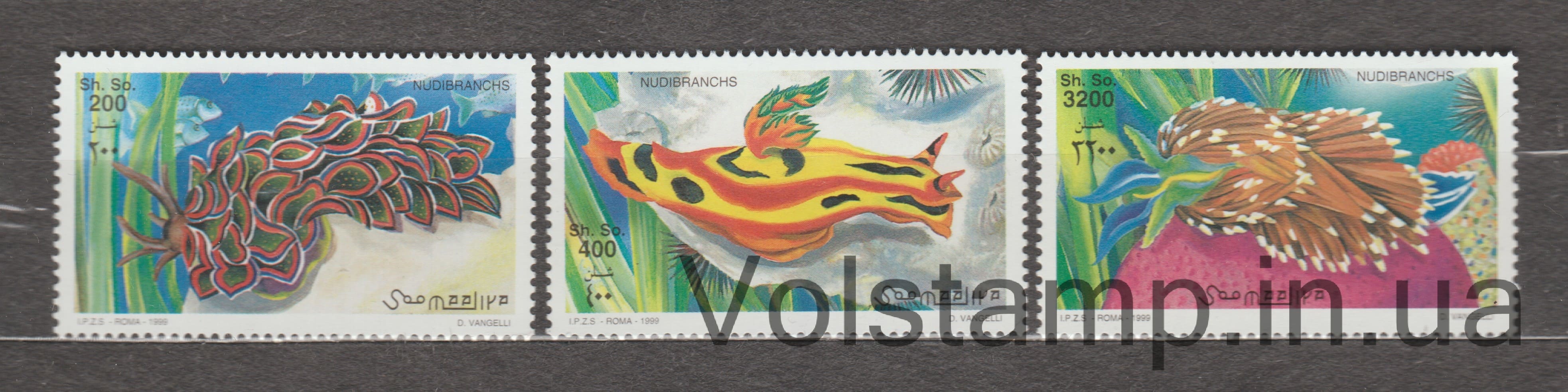 Сомали Серия марок (Гольценосные моллюски) MNH №794-796 1999 Сомали Серия марок (Гольценосные моллюски) MNH №794-796
