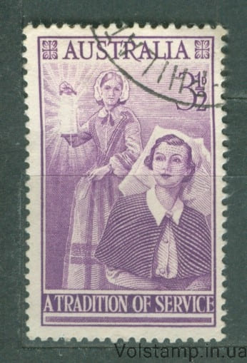 Австралия Марка (Флоренс Найтингейл) Гашеная №257 1955 Австралия Марка (Флоренс Найтингейл) Гашеная №257