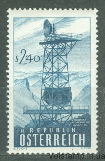 1959 Австрия Марка (Первоначальный запуск австрийской радиорелейной системы) MNH №1068