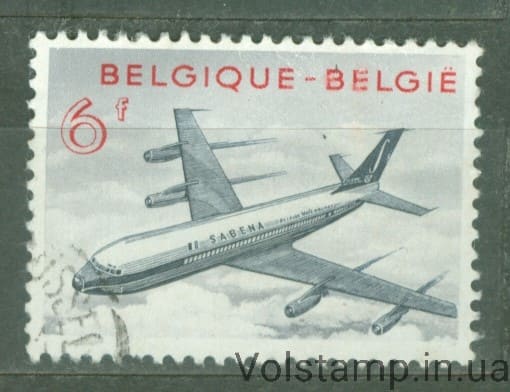 1959 Бельгия Марка (Торжественное открытие лайнеров Boeing 707 авиакомпании SABENA) Гашеная №1166