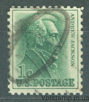 1963 США Марка (Эндрю Джексон, личность) Гашеная №816