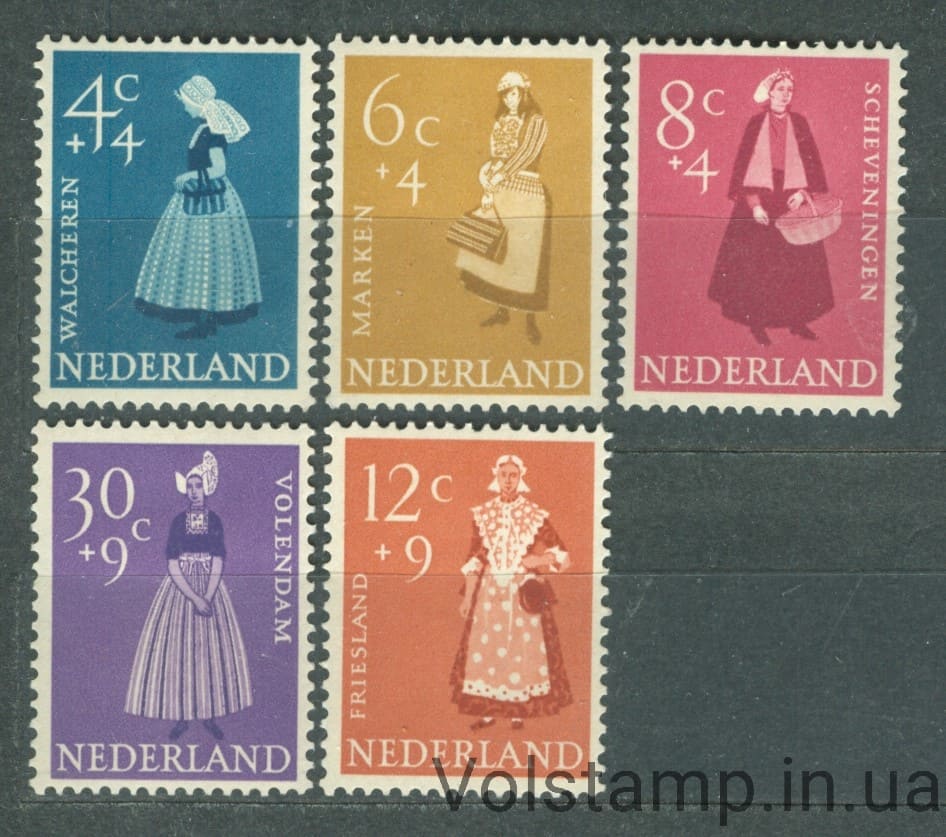 1958 Нидерланды Серия марок (Летние марки 1958 года.) MNH №712-716