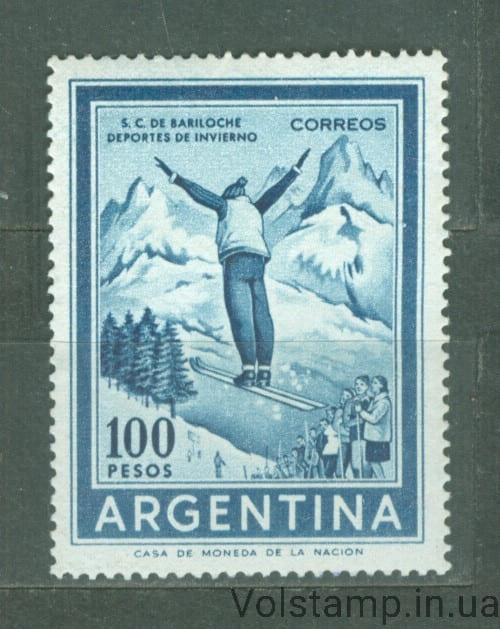 1961 Аргентина Марка (Личности и пейзажи - Фото) MNH №770