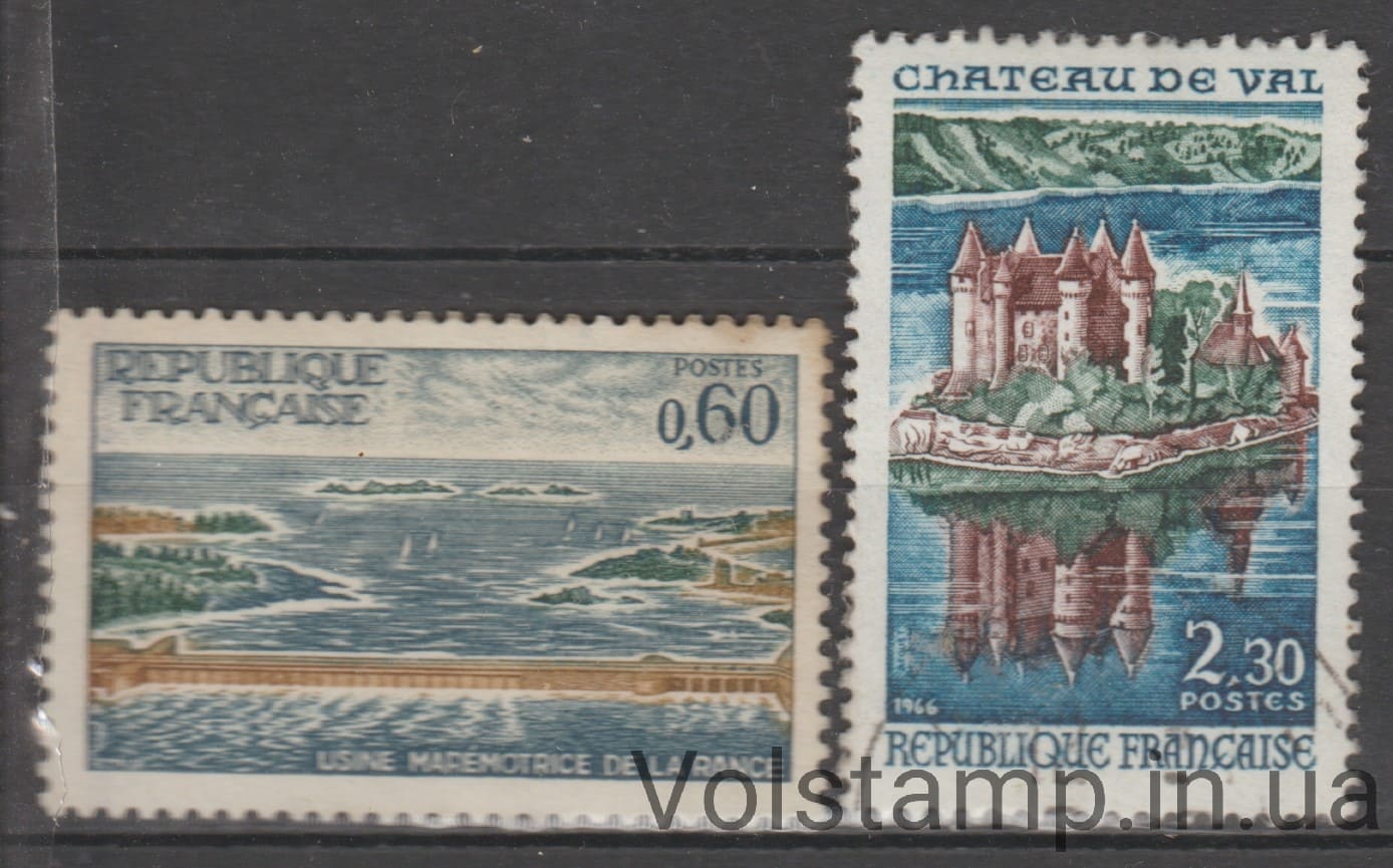 1966 Франция Серия марок (Туризм) Гашеные №1565-1566