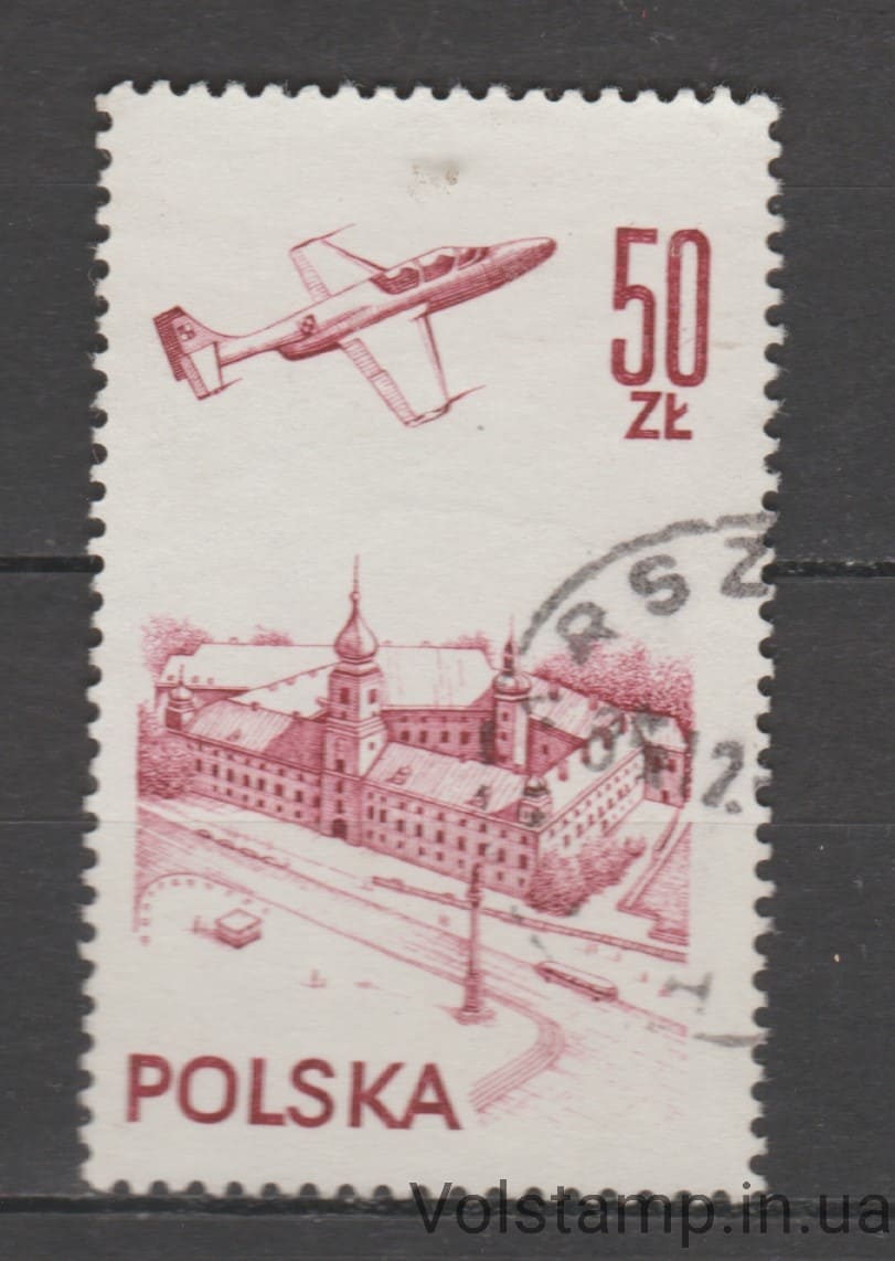 1978 Польша Марка (Современный авиаполет, самолет) Гашеная №2540