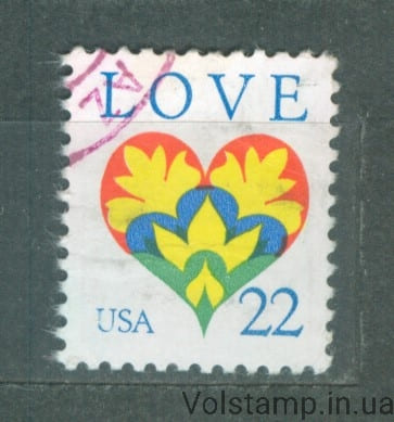 1987 США Марка (Любовь - сериал 1987 года) Гашеная №1864