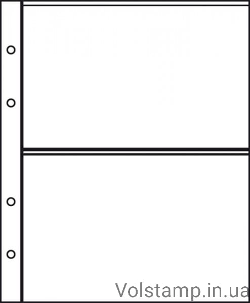 Аркуші для альбомів з 2 осередками, упаковка 50 штук