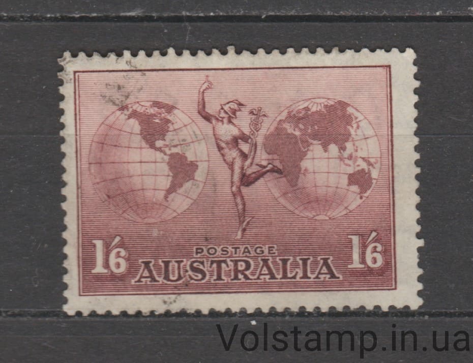 1948 Австралия Марка (Гермес и глобусы) Гашеная №126