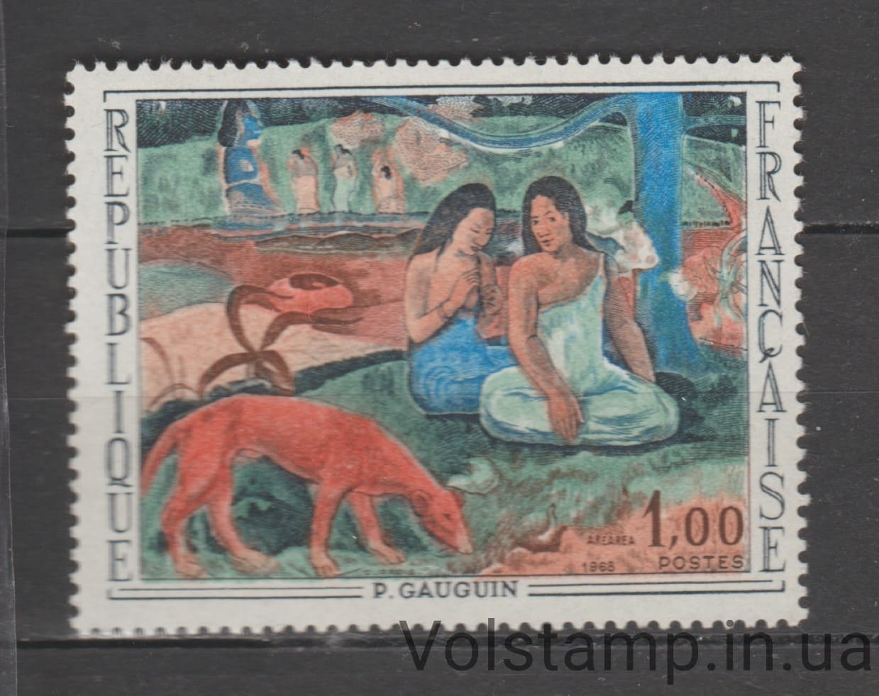 1968 Франция Марка (Картины 1968 года) MNH №1635