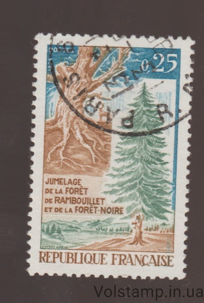 1968 Франция Марка (Млекопитающие, фауна, флора) MH №1626