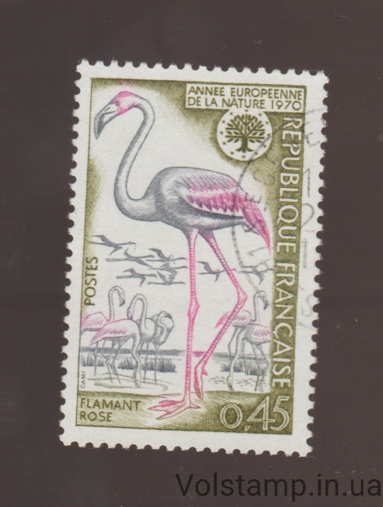 1970 Франция Марка (Птицы) Гашеная №1704 1970 Франция Марка (Птицы) Гашеная №1704