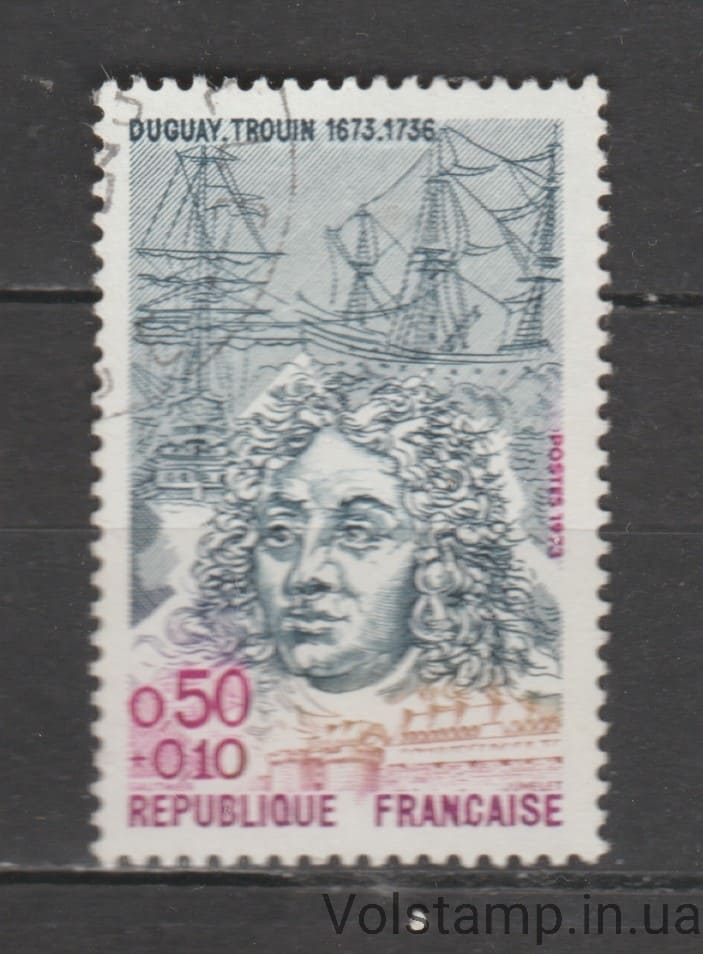 1973 Франция Марка (Дюге-Труэн, Рене (1673–1736)) Гашеная №1841