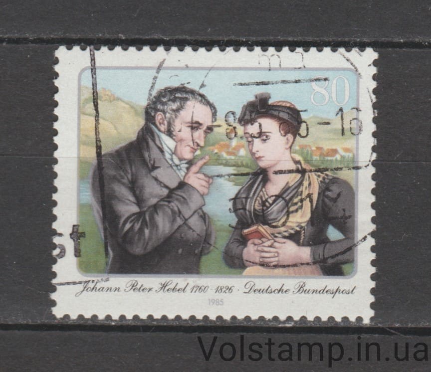 1985 Германия, Федеративная Республика Марка (225 лет со дня рождения Иоганна Петера Хебеля) Гашеная №1246