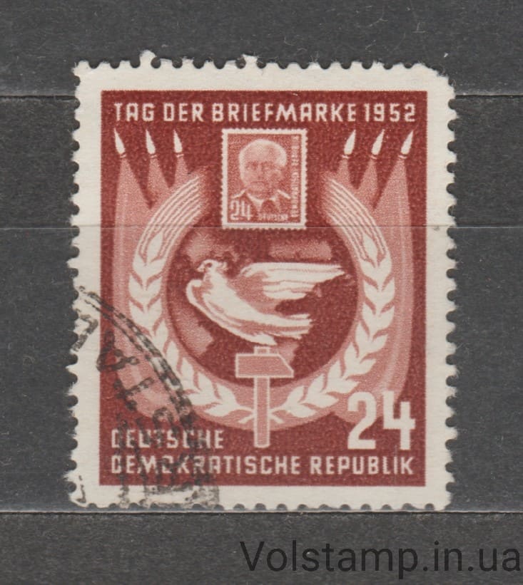 НДР Марка (День друку) Гашена №319 1952 НДР Марка (День друку) Гашена №319