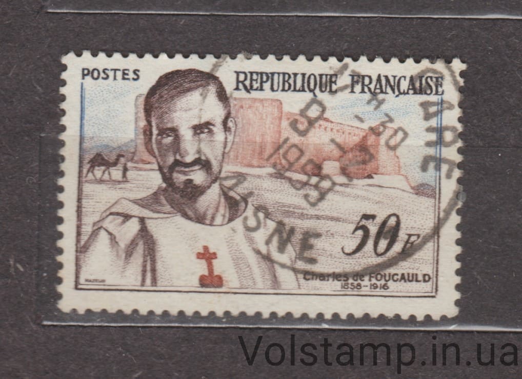 1959 Франция Марка (Фуко, Шарль де (1856–1916)) Гашеная №1230