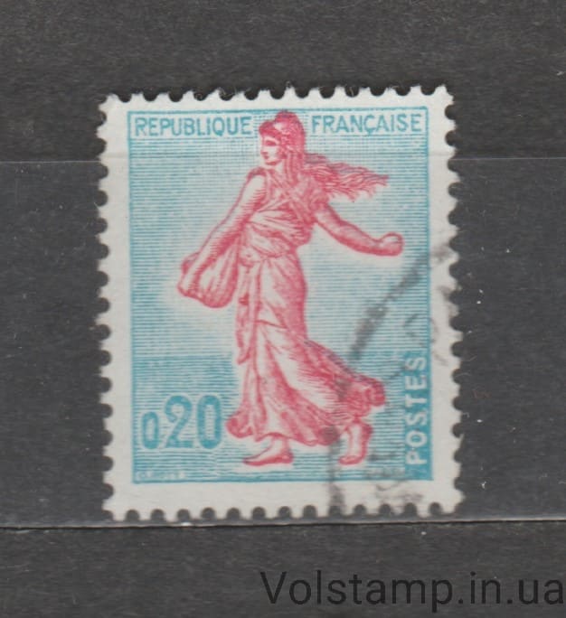 1960 Франція Марка (Семеза Пієля) Гашена №1277