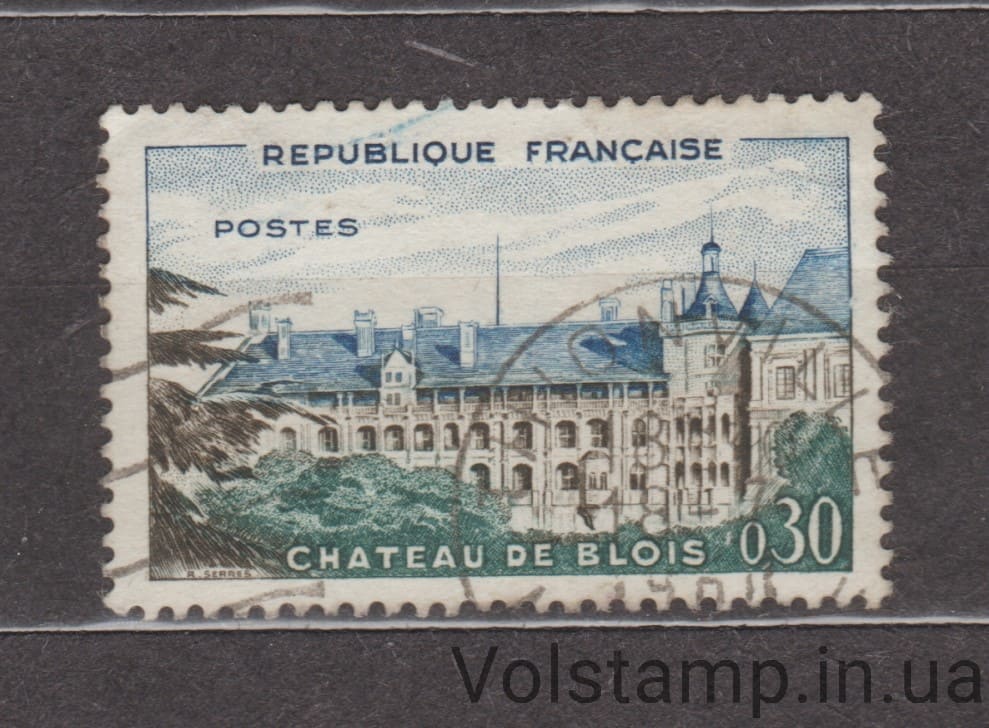 1960 Франція Марка (Замок Блуа) Гашена №1306