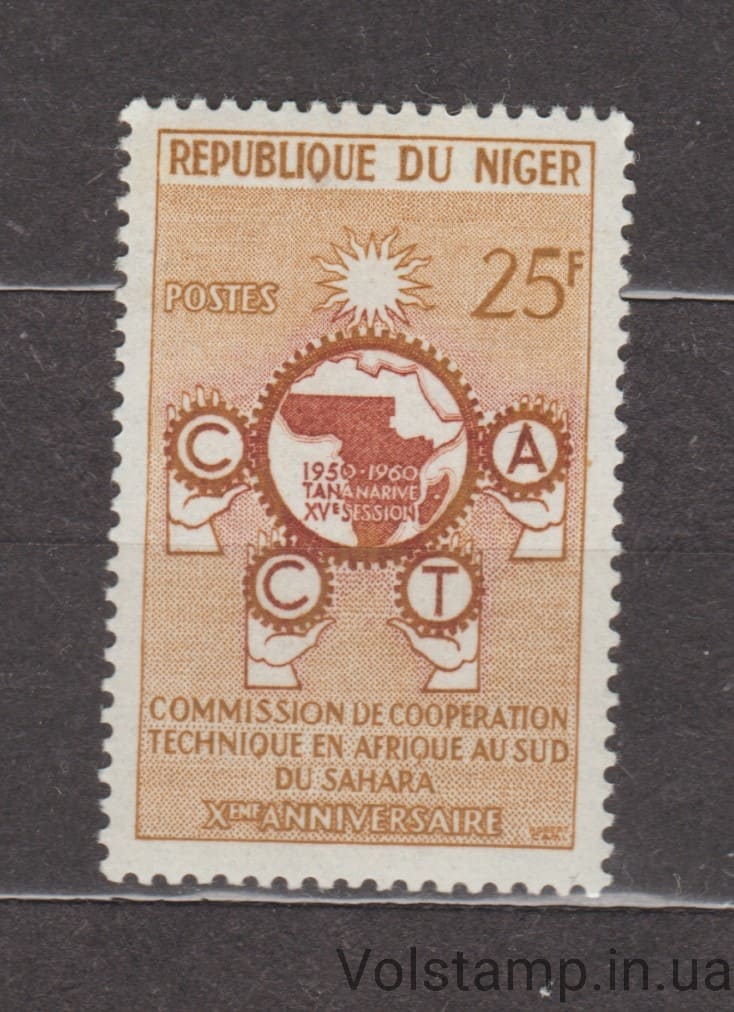1960 Нигер Марка (КТА 10 лет) MNH №14
