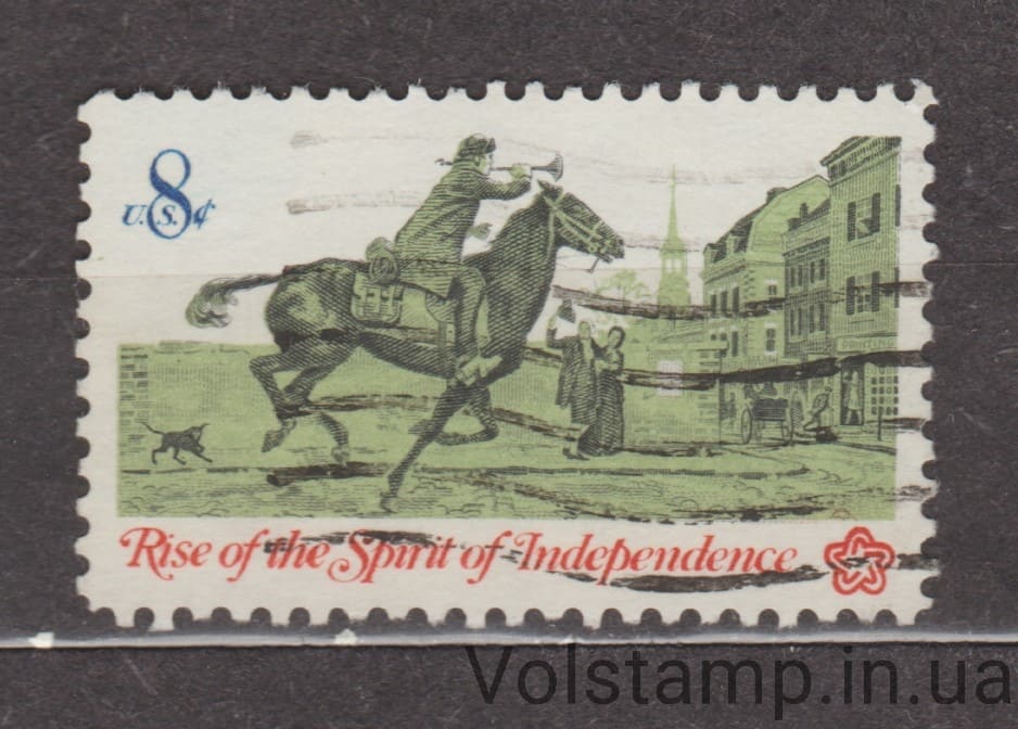 1973 США Марка (Двухсотлетие Америки: подъем духа независимости) Гашеная №1107