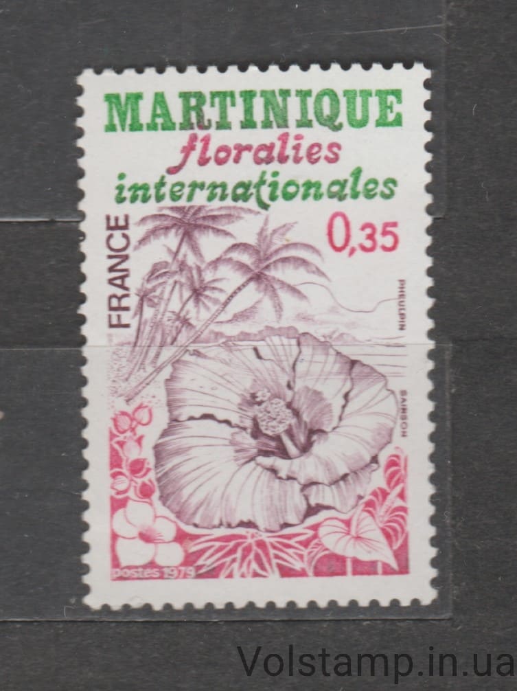 1979 Франция Марка (Мартиника: Международная выставка цветов) MNH №2141