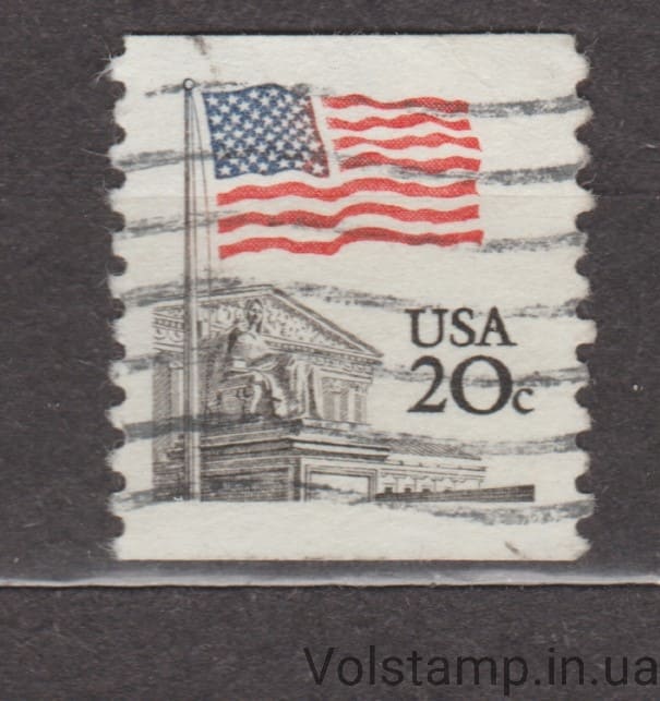 1981 USA Stamp (Supreme Court Flag by Dean Ellis) Used №1522