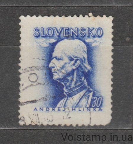 1943 Словакия Марка (Андрей Глинка) Гашеная №111