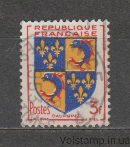 1953 France Stamp (Coat of arms) Used №976