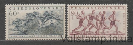 1956 Чехословакия Серия марок (Спорт) MNH №981-982