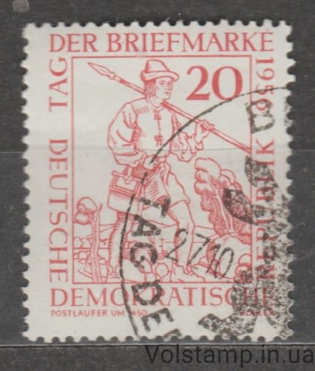 1956 НДР Марка (День друку) Гашена №544