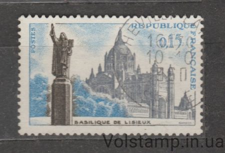 1960 Франция Марка (Базилика Лизье) Гашеная №1320