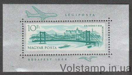 1964 Угорщина Блок (Дунайські мости, Будапешт) MNH №БЛ45