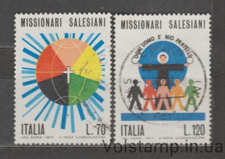 1977 Італія Серія марок (Салезіанські місіонери) Гашені №1563-1564