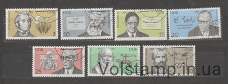 1978 GDR Series of stamps (Famous personalities) Used №2336-2342