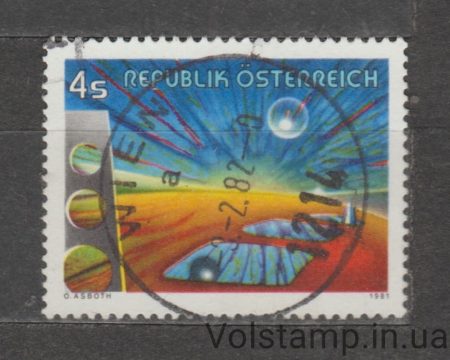 1981 Австрия Марка (Современное искусство) Гашеная №1687