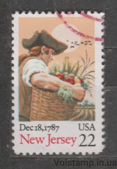 1987 США Марка (Двухсотлетие ратификации Конституции) Гашеная №1948