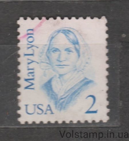1987 США Марка (Мері Лайон) Гашена №1869