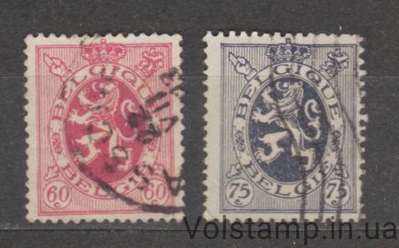 1930 Бельгия Серия марок (Геральдический лев) Гашаные №278-279
