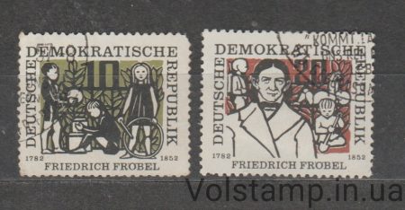 1957 GDR Series of stamps (Froebel, Friedrich) Used №564-565