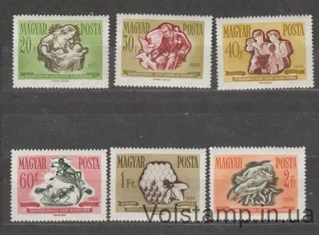1958 Hungary Series of stamps (Savings and Insurance) MNH №1513-1518