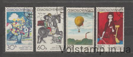 1973 Чехословаччина Серія марок (Чехословацька графіка) Гашені №2117-2120