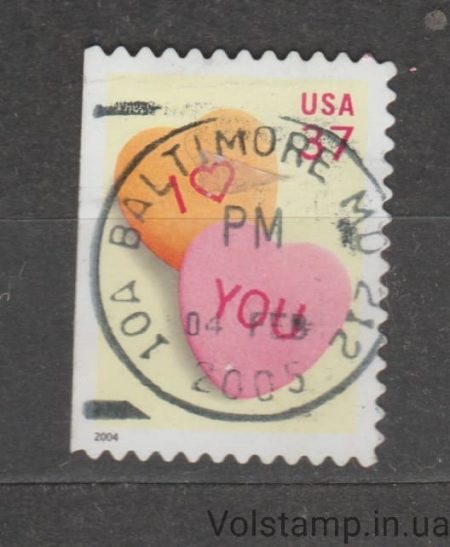 2004 США Марка (Серия "Любовь - 2004") Гашеная №3809