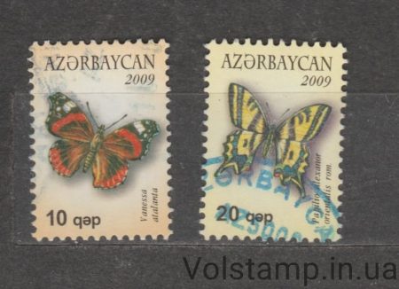 2009 Азербайджан Серія марок (Стандартний випуск - Метелики) Гашені №765-766