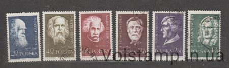 1959 Польща Серія марок (Вчені) Гашені №1132-1137