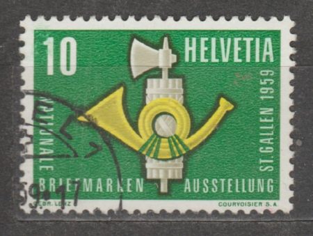 1959 Швейцария Марка (Выставка марок NABAG) Гашеная №669