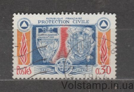 1964 Франция Марка (Гражданская оборона) Гашеная №1460