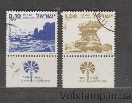 1977 Ізраїль Серія марок (Краєвиди Ізраїлю) Гашені №719-720
