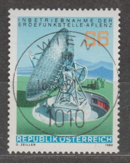 1980 Австрия Марка (Запуск радиостанции Aflenz) Гашеная №1644