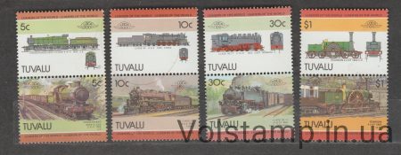 1985 Тувалу Серия марок (Локомотивы) MNH №288-295
