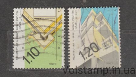 1996 Израиль Серия марок (Архитектура в Израиле (1990-е)) Гашеные №1174-1175