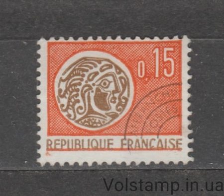 1966 Франция Марка (Галльская монета) MNH №1558